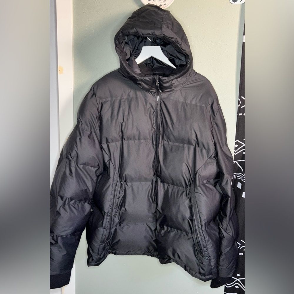 Men's Champion Hooded Black Puffer Jacket XXL